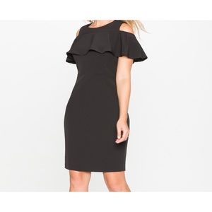 Eloquii Off the shoulder black dress